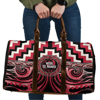 Aotearoa Ngai Te Rangi Travel Bag Maori Iwi Poutama Puhoro Tattoo LT14 Red - Polynesian Pride