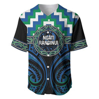 Aotearoa Ngati Ranginui Personalised Baseball Jersey Maori Iwi Poutama Puhoro Tattoo LT14 Green - Polynesian Pride