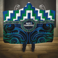 Aotearoa Ngati Ranginui Hooded Blanket Maori Iwi Poutama Puhoro Tattoo LT14 - Polynesian Pride
