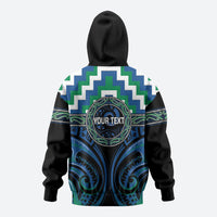 Aotearoa Ngati Ranginui Personalised Hoodie Maori Iwi Poutama Puhoro Tattoo LT14 - Polynesian Pride