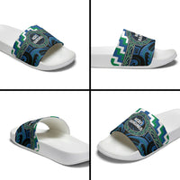 Aotearoa Ngati Ranginui Slide Sandals Maori Iwi Poutama Puhoro Tattoo LT14 - Polynesian Pride