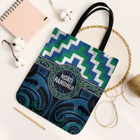 Aotearoa Ngati Ranginui Tote Bag Maori Iwi Poutama Puhoro Tattoo LT14 Black Strap One Size Green - Polynesian Pride