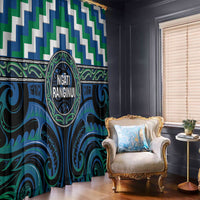 Aotearoa Ngati Ranginui Window Curtain Maori Iwi Poutama Puhoro Tattoo LT14 - Polynesian Pride