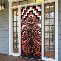 Aotearoa Tapuika Personalised Door Cover Maori Iwi Poutama Puhoro Tattoo LT14 - Polynesian Pride