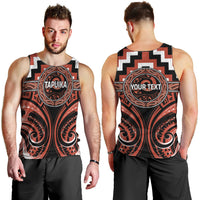 Aotearoa Tapuika Personalised Men Tank Top Maori Iwi Poutama Puhoro Tattoo LT14 - Polynesian Pride