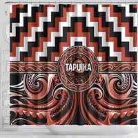 Aotearoa Tapuika Shower Curtain Maori Iwi Poutama Puhoro Tattoo LT14 - Polynesian Pride