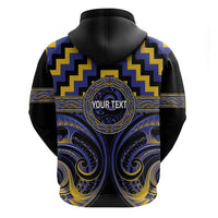 Aotearoa Ngati Raukawa Personalised Hoodie Maori Iwi Poutama Puhoro Tattoo LT14 - Polynesian Pride