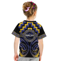 Aotearoa Ngati Raukawa Personalised Kid T Shirt Maori Iwi Poutama Puhoro Tattoo LT14 - Polynesian Pride