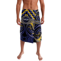 Aotearoa Ngati Raukawa Personalised Lavalava Maori Iwi Poutama Puhoro Tattoo LT14 Blue - Polynesian Pride