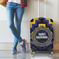 Aotearoa Ngati Raukawa Luggage Cover Maori Iwi Poutama Puhoro Tattoo LT14 - Polynesian Pride