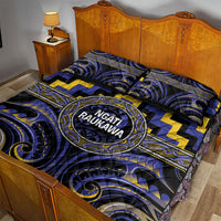 Aotearoa Ngati Raukawa Quilt Bed Set Maori Iwi Poutama Puhoro Tattoo LT14 - Polynesian Pride