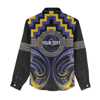 Aotearoa Ngati Raukawa Personalised Women Casual Shirt Maori Iwi Poutama Puhoro Tattoo LT14 - Polynesian Pride