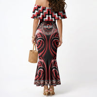 Aotearoa Ngati Toa Personalised Mermaid Dress Maori Iwi Poutama Puhoro Tattoo LT14 - Polynesian Pride