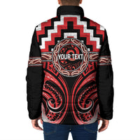 Aotearoa Ngati Toa Personalised Padded Jacket Maori Iwi Poutama Puhoro Tattoo LT14 - Polynesian Pride