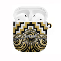 Aotearoa Ngati Tama AirPods Case Maori Iwi Poutama Puhoro Tattoo LT14 Yellow - Polynesian Pride