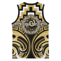 Aotearoa Ngati Tama Personalised Basketball Jersey Maori Iwi Poutama Puhoro Tattoo LT14 - Polynesian Pride