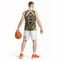 Aotearoa Ngati Tama Personalised Basketball Jersey Maori Iwi Poutama Puhoro Tattoo LT14 - Polynesian Pride