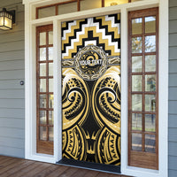 Aotearoa Ngati Tama Personalised Door Cover Maori Iwi Poutama Puhoro Tattoo LT14 - Polynesian Pride