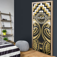 Aotearoa Ngati Tama Personalised Door Cover Maori Iwi Poutama Puhoro Tattoo LT14 - Polynesian Pride