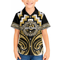 Aotearoa Ngati Tama Personalised Hawaiian Shirt Maori Iwi Poutama Puhoro Tattoo LT14 - Polynesian Pride