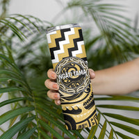 Aotearoa Ngati Tama Personalised Skinny Tumbler Maori Iwi Poutama Puhoro Tattoo LT14 - Polynesian Pride