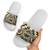 Aotearoa Ngati Tama Slide Sandals Maori Iwi Poutama Puhoro Tattoo LT14 - Polynesian Pride