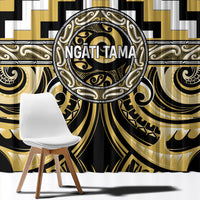 Aotearoa Ngati Tama Window Curtain Maori Iwi Poutama Puhoro Tattoo LT14 - Polynesian Pride