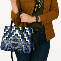 Aotearoa Ngati Ruanui Leather Bag Maori Iwi Poutama Puhoro Tattoo LT14 - Polynesian Pride