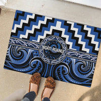Aotearoa Ngati Ruanui Rubber Doormat Maori Iwi Poutama Puhoro Tattoo LT14 - Polynesian Pride