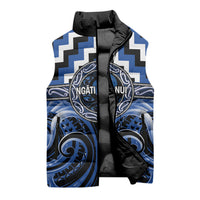 Aotearoa Ngati Ruanui Personalised Sleeveless Puffer Jacket Maori Iwi Poutama Puhoro Tattoo LT14 - Polynesian Pride