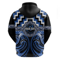 Aotearoa Ngati Ruanui Personalised Zip Hoodie Maori Iwi Poutama Puhoro Tattoo LT14 - Polynesian Pride