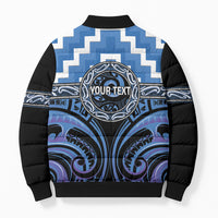 Aotearoa Ngaruahine Personalised Bomber Puffer Jacket Maori Iwi Poutama Puhoro Tattoo LT14 - Polynesian Pride