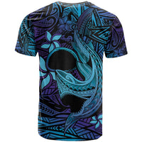 Nukuoro Atoll T Shirt Polynesian Shark Tattoo Purple Gradient Vibes LT14 - Polynesian Pride