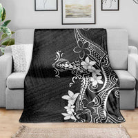 Black Hawaii Blanket Hammerhead Shark Tattoo Curve Polynesian - Polynesian Pride