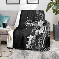 Black Hawaii Blanket Hammerhead Shark Tattoo Curve Polynesian - Polynesian Pride