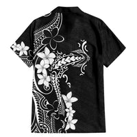 Black Hawaii Family Matching Mermaid Dress and Hawaiian Shirt Hammerhead Shark Tattoo Curve Polynesian - Polynesian Pride