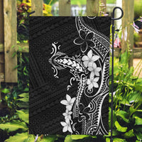 Black Hawaii Garden Flag Hammerhead Shark Tattoo Curve Polynesian - Polynesian Pride
