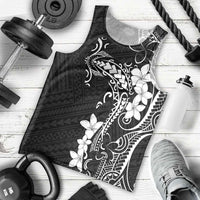 Black Hawaii Men Tank Top Hammerhead Shark Tattoo Curve Polynesian - Polynesian Pride