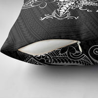 Black Hawaii Pillow Cover Hammerhead Shark Tattoo Curve Polynesian - Polynesian Pride