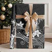 Black Hawaii Wrapping Paper Hammerhead Shark Tattoo Curve Polynesian - Polynesian Pride