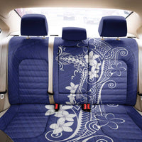 Blue Hawaii Back Car Seat Cover Hammerhead Shark Tattoo Curve Polynesian - Polynesian Pride
