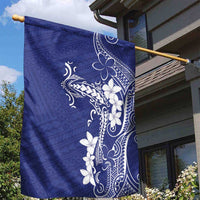 Blue Hawaii Garden Flag Hammerhead Shark Tattoo Curve Polynesian - Polynesian Pride