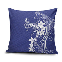 Blue Hawaii Pillow Cover Hammerhead Shark Tattoo Curve Polynesian - Polynesian Pride