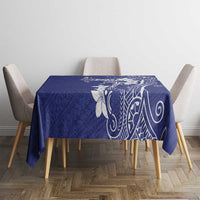 Blue Hawaii Tablecloth Hammerhead Shark Tattoo Curve Polynesian - Polynesian Pride