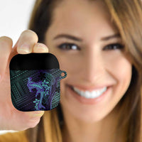 Purple Paradise Hawaii AirPods Case Hammerhead Shark Tattoo Curve Polynesian LT14 Purple - Polynesian Pride