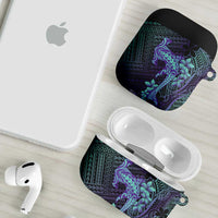 Purple Paradise Hawaii AirPods Case Hammerhead Shark Tattoo Curve Polynesian LT14 - Polynesian Pride