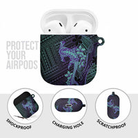 Purple Paradise Hawaii AirPods Case Hammerhead Shark Tattoo Curve Polynesian LT14 - Polynesian Pride