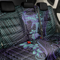 Purple Paradise Hawaii Back Car Seat Cover Hammerhead Shark Tattoo Curve Polynesian - Polynesian Pride