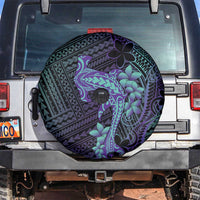 Purple Paradise Hawaii Spare Tire Cover Hammerhead Shark Tattoo Curve Polynesian - Polynesian Pride