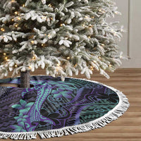 Purple Paradise Hawaii Tree Skirt Hammerhead Shark Tattoo Curve Polynesian - Polynesian Pride